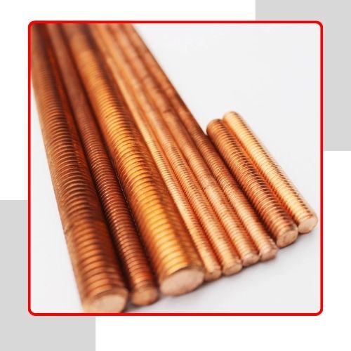 Copper Nickel Partially Threaded Rods in UAE
